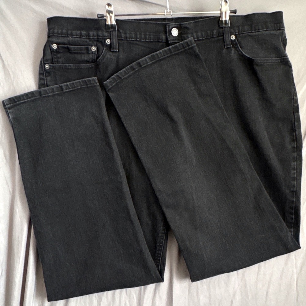 Levis 541 Athletic Taper Jeans 42x32 Black Gorpcore Minimalist Denim Pants